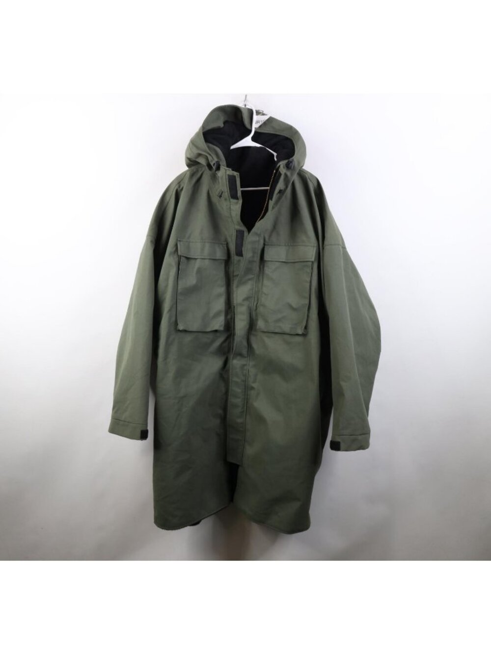 Vtg Military Mens 4XL Waterproof Fleece Lined Hooded Full Length Parka Jacket
